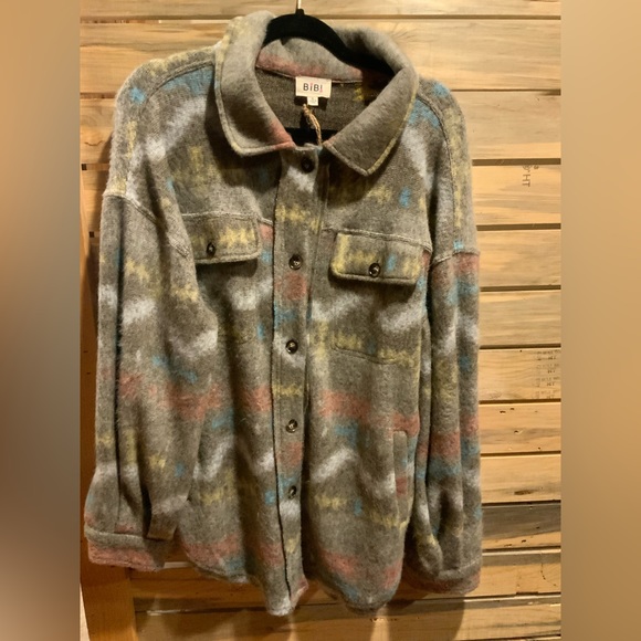 Aztec Print Shacket - Picture 6 of 6